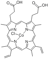 8,13-DIVINYL-3,7,12,17-TETRAMETHYL-21H, 23H- PORPHINE-2, 18-DIPROPIONIC ACID COBALT(III) CHLORIDE Structural