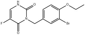 Uracil, 3-(3-bromo-4-ethoxybenzyl)-5-fluoro- Structural