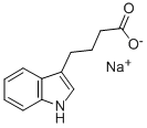 1H-Indole-3-butanoic acid monosodium salt Structural