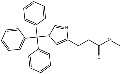 Methyl 3-(1-Tritylimidazol-4-yl) Propionate Structural