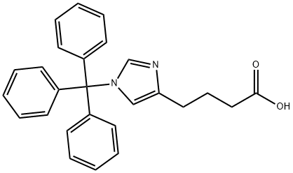 4-(1-TRITYL-1H-IMIDAZOL-4-YL)-BUTYRIC ACID Structural