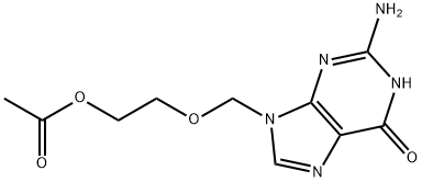 9-(2'-ACETOXYETHOXYMETHYL)-GUANINE Structural Picture