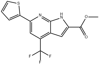 METHYL 4-(TRIFLUOROMETHYL)-6-(THIOPHEN-2-YL)-1H-PYRROLO[2,3-B]PYRIDINE-2-CARBOXYLATE