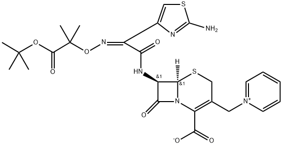 1-[[(6R,7R)-7-[[(2Z)-2-(2-AMino-4-thiazolyl)-2-[[2-(1,1-diMethylethoxy)-1,1-diMethyl-2-oxoethoxy]iMino]acetyl]aMino]-2-carboxy-8-oxo-5-thia-1-azabicyclo[4.2.0]oct-2-en-3-yl]Methyl]pyridiniuM Inner Salt Structural