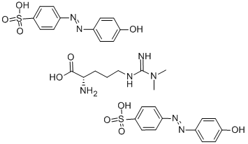 NG,NG'-DIMETHYL-L-ARGININE DI(P-HYDROXYAZOBENZENE-P'-SULFONATE) SALT