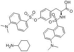 N,O-DIDANSYL-L-TYROSINE MONOCYCLOHEXYLAMMONIUM SALT Structural