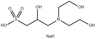 3-[N,N-Bis(hydroxyethyl)amino]-2-hydroxypropanesulphonic acid sodium salt Structural