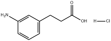 Benzenepropanoic acid, 3-amino-, hydrochloride (1:1) Structural