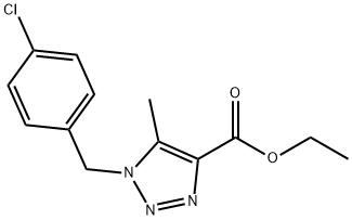 ethyl 1-(4-chlorobenzyl)-5-methyl-1H-1,2,3-triazole-4-carboxylate Structural