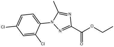 Ethyl1-(2,4-dichlorophenyl)-5-methyl-1H-1,2,4-triazole-3-carboxylate Structural