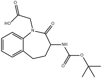 (3-N-BOC-AMINO-2-OXO-2,3,4,5-TETRAHYDRO-BENZO[B]AZEPIN-1-YL)-ACETIC ACID
