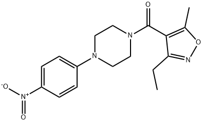 Methanone, (3-ethyl-5-methyl-4-isoxazolyl)[4-(4-nitrophenyl)-1-piperazinyl]-