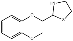 Thiazolidine, 2-((2-methoxyphenoxy)methyl)- Structural
