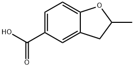 2-METHYL-2,3-DIHYDRO-BENZOFURAN-5-CARBOXYLIC ACID Structural