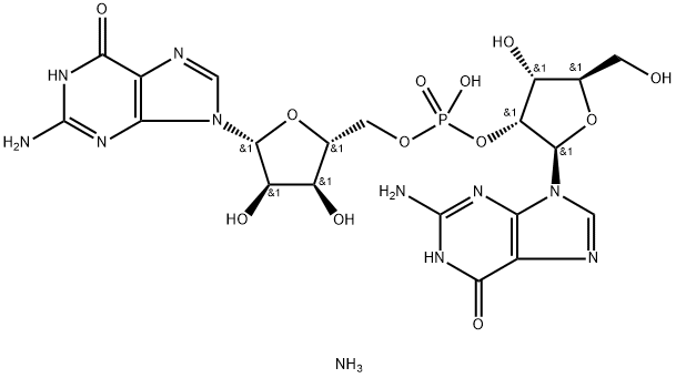 GUANYLYL-(2',5')-GUANOSINE,AMMONIUMSALT Structural