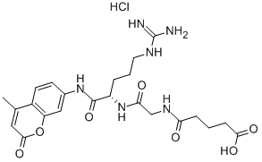 GLUTARYL-GLY-ARG-AMC HCL Structural