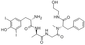 [3,5-DIIODO-TYR1]-DAGO,(3,5-DIIODO-TYR1)-DAGO ACOH,(3,5-DIIODO-TYR1)-DAGO ACETATE SALT,3,5-Diiodo-Tyr-D-Ala-Gly-N-Methyl-Phe-Gly-ol,  [3,5-Diodo-Tyr1]-DAGO