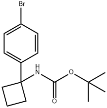 Tert-Butyl1-(4-Bromophenyl)cyclobutylcarbamate Structural