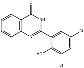 2-(3',5'-DICHLORO-2'-HYDROXYPHENYL)-4-QUINAZOLINE Structural