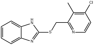 2-[(4-Chloro-3-Methyl-2-Pyridinyl-methyl)thio]-1H-Benzimidazole  Structural