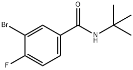 3-Bromo-N-tert-butyl-4-fluorobenzamide Structural