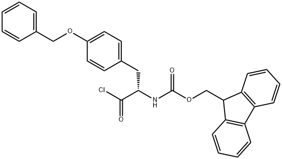 FMOC-O-BENZYL-L-TYROSYL CHLORIDE Structural