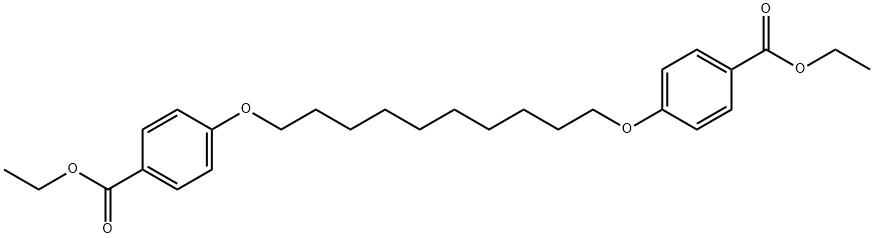 1,10-BIS[4-(ETHOXYCARBONYL)PHENOXY]DECANE Structural