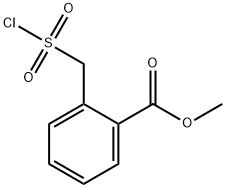 o-methoxycarbonyl benzyl sulfonyl chloride Structural