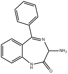 3-AMINO-5-PHENYL-1,3-DIHYDRO-2H-1,4-BENZODIAZEPIN-2-ONE Structural