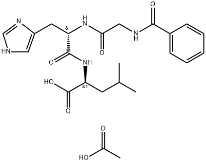 HIPPURYL-HIS-LEU ACETATE SALT Structural