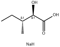 D-2-Hydroxy-3-methylvaleric acid sodium Structural