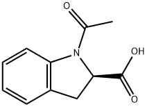 (2R)-1-ACETYL-2,3-DIHYDRO-1H-INDOLE-2-CARBOXYLIC ACID Structural