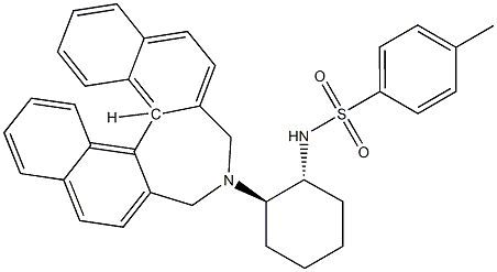 N-[(1R,2R)-2-[(11bR)-3,5-dihydro-4H-dinaphth[2,1-c:1',2'-e]azepin-4-yl]cyclohexyl]-4-Methyl-BenzenesulfonaMide Structural