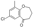 7-Chloro-9-methyl-3,4-dihydro-2H-benzo[b]oxepin-5-one Structural