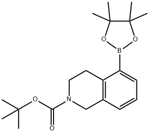 tert-Butyl 5-(4,4,5,5-tetraMethyl-1,3,2-dioxaborolan-2-yl)-3,4-dihydroisoquinoline-2(1H)-carboxylate Structural