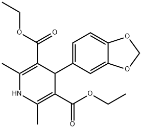 3,5-PYRIDINEDICARBOXYLIC ACID, 4-(1,3-BENZODIOXOL-5-YL)-1,4-DIHYDRO-2,6-DIMETHYL-, DIETHYL ESTER