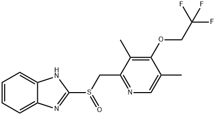 2-[(4-TRIFLUOROETHOXY-3,5-DIMETHYL-2-PYRIDINYL)-METHYLSULFINYL]-BENZIMIDAZOLE