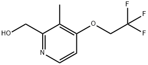 2-Hydroxymethyl-3-methyl-4-(2,2,2-trifluoroethoxy)pyridine hydrochloride Structural Picture