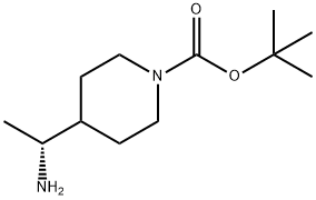 (R)-tert-butyl 4-(1-aminoethyl)piperidine-1-carboxylate Structural