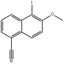 1-CYANO-5-IODO-6-METHOXYNAPHTHALENE Structural