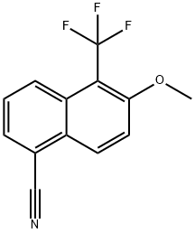 1-CYANO-6-METHOXY-5-(TRIFLUOROMETHYL)NAPHTHALENE Structural