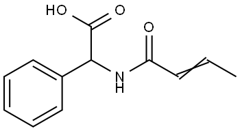 Benzeneacetic  acid,  -alpha--[(1-oxo-2-butenyl)amino]-  (9CI) Structural