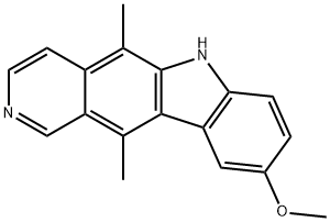 9-methoxy-5,11-dimethyl-6H-pyrido[4,3-b]carbazole  Structural