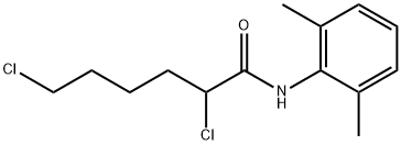 2,6-dichlorocapronic acid xylidide Structural