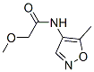Acetamide, 2-methoxy-N-(5-methyl-4-isoxazolyl)- (9CI) Structural