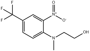 2-[METHYL-2-NITRO-4-(TRIFLUOROMETHYL)ANILINO]ETHAN-1-OL Structural