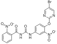 N-(((4-((5-Bromo-2-pyrimidinyl)oxy)-3-nitrophenyl)amino)carbonyl)-2-ni trobenzamide