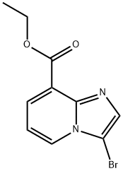 IMidazo[1,2-a]pyridine-8-carboxylic acid, 3-broMo-, ethyl ester Structural