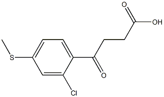 4-[2-CHLORO-4-(METHYLTHIO)PHENYL]-4-OXOBUTYRIC ACID Structural