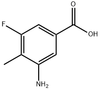 3-AMINO-5-FLUORO-4-METHYLBENZOIC ACID Structural